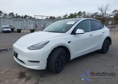 2021 Tesla Model Y Long Range Dual Motor All-Wheel Drive из США, поврежденный, VIN 5YJYGDEE1MF182261
